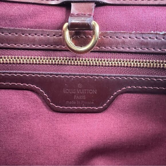 ✅AUTHENTIC✅ LOUIS VUITTON WILSHIRE PM BORDEAUX VERNIS - Picture 11 of 15